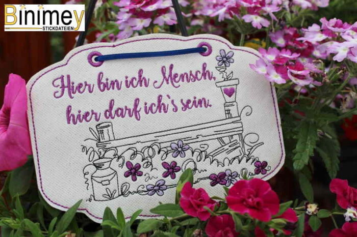 Stickdatei Set Gartenschilder - Mix [Digital] – Bild 5