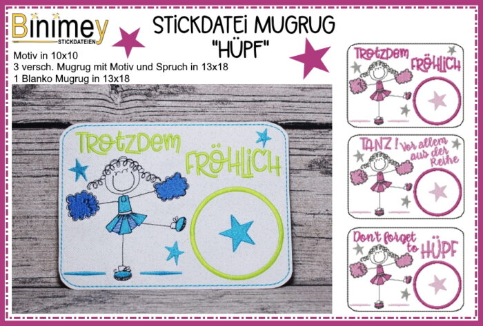 Stickdatei Mugrug Hüpf [Digital]