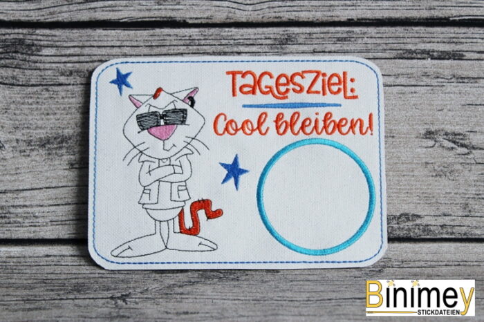 Stickdatei Mugrug Kater Cool bleiben [Digital] – Bild 3