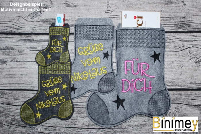 Stickdatei Ratzfatz  Nikolausstiefel Blanko [Digital] – Bild 3
