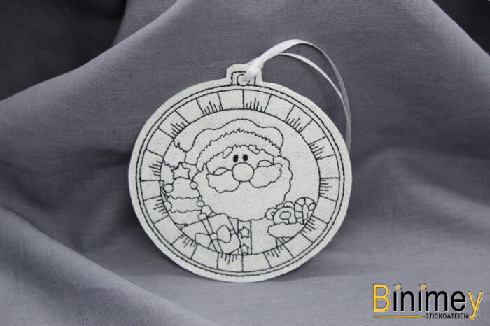 Stickdatei Weihnachtskugel Schneemann und Weihnachtsmann [Digital] – Bild 13