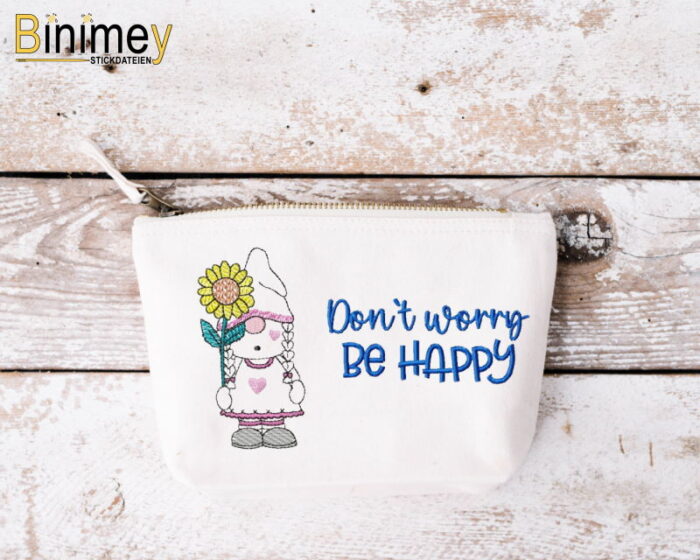 Stickdatei Mugrug Gnomie Girl mit Sonnenblume [Digital] – Bild 9