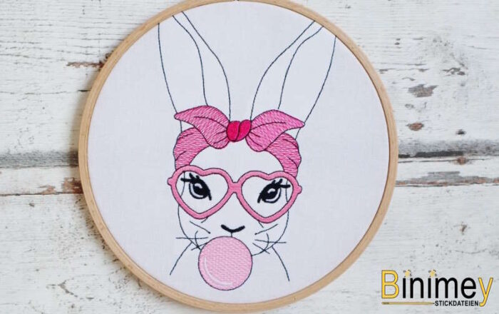 Stickdatei Hase mit Ballon [Digital] – Bild 3