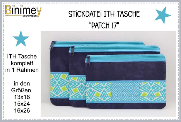 Stickdatei ITH Tasche Patch 17 [Digital]