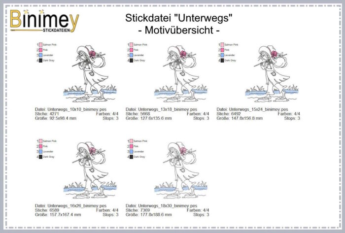 Stickdatei Unterwegs [Digital] – Bild 2