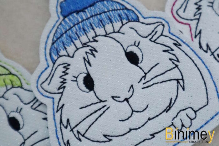 Stickdatei  Meerschweinchen Mütze [Digital] – Bild 4