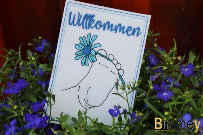Stickdatei Karten zur Geburt [Digital] – Bild 7