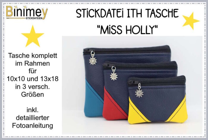 Stickdatei ITH Tasche Miss Holly [Digital]