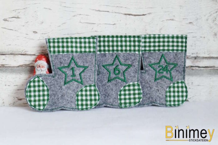 Stickdatei NikolausStiefel mit Doodle Applikation [Digital] – Bild 9