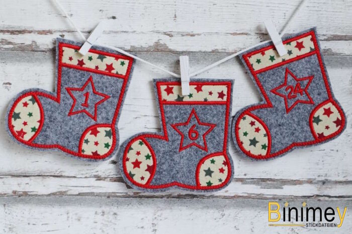 Stickdatei NikolausStiefel mit Applikation [Digital] – Bild 11