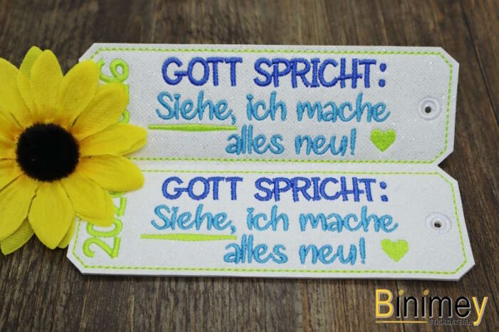 Stickdatei Lesezeichen Jahreslosung 2026 [Digital] – Bild 3