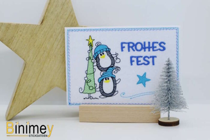 Stickdatei Karten für Weihnachten Set 1 [Digital] – Bild 4