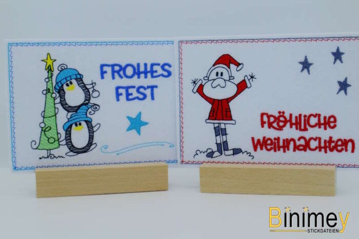 Stickdatei Karten für Weihnachten Set 1 [Digital] – Bild 6