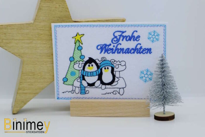 Stickdatei Karten für Weihnachten Set 2 [Digital] – Bild 4