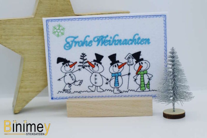 Stickdatei Karten für Weihnachten Set 2 [Digital] – Bild 5