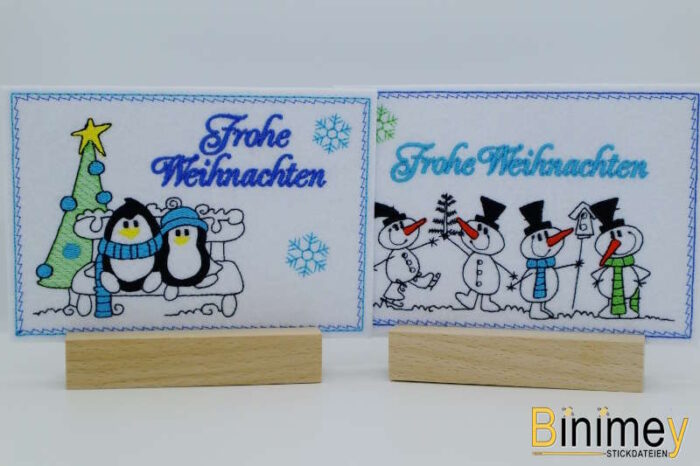 Stickdatei Karten für Weihnachten Set 2 [Digital] – Bild 6