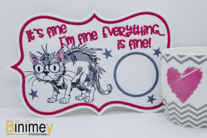 Stickdatei Mugrug und Motiv Fine Cat [Digital] – Bild 3