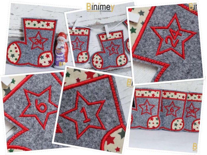 Stickdatei NikolausStiefel mit Applikation [Digital] – Bild 16