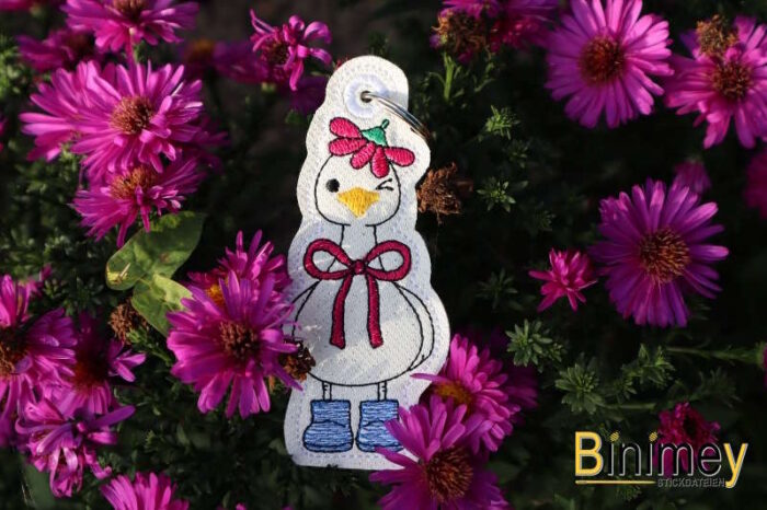 Stickdatei Stabdesign Anhänger Kecke Gans [Digital] – Bild 5