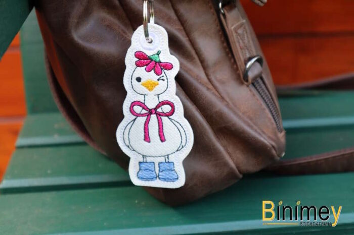 Stickdatei Stabdesign Anhänger Kecke Gans [Digital] – Bild 6