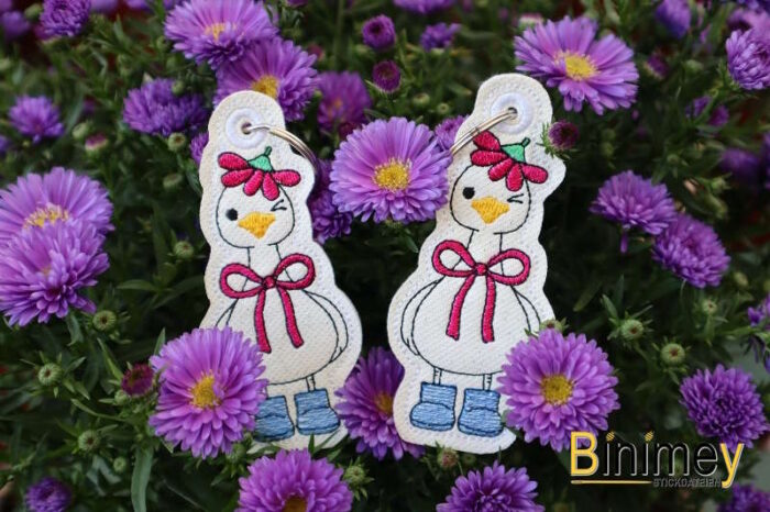 Stickdatei Stabdesign Anhänger Kecke Gans [Digital] – Bild 8
