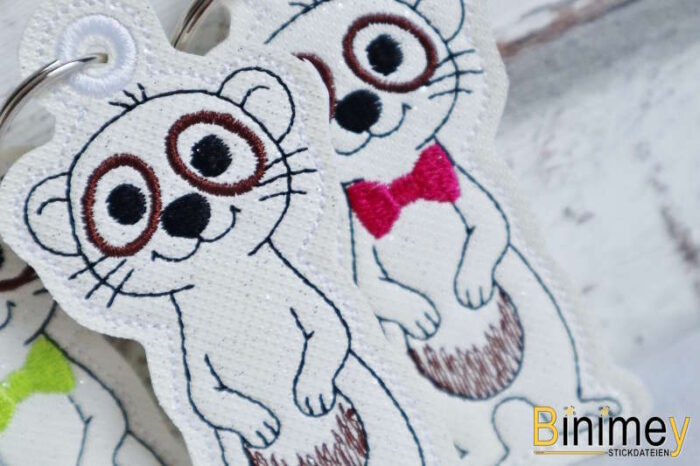 Stickdatei Stabdesign Anhänger Erdmännchen [Digital] – Bild 10
