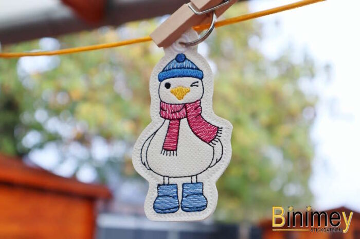 Stickdatei Stabdesign Anhänger Wintergans [Digital] – Bild 5