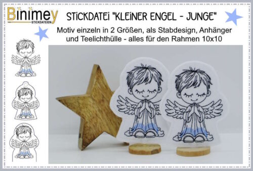 Stickdatei Kleiner Engel Junge [Digital]